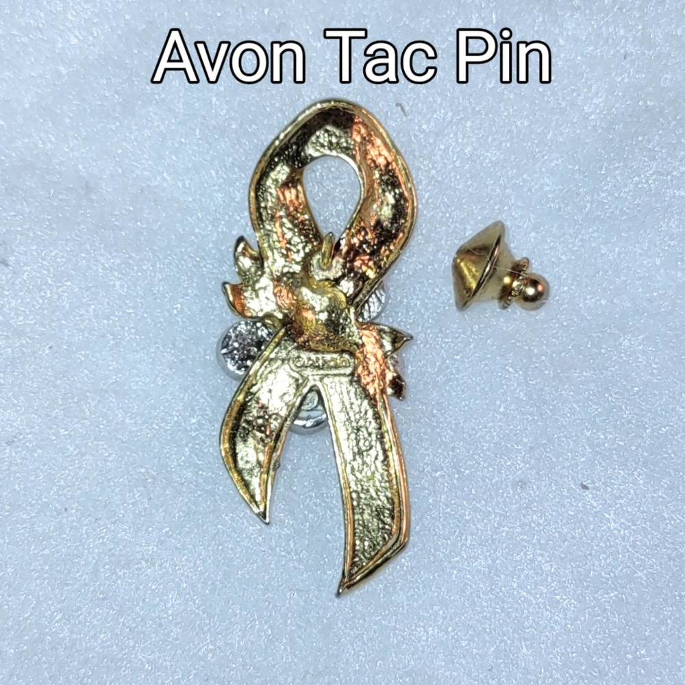 Pink Ribbon Breast Cancer Awareness Tac Pin - Picture 4 of 8